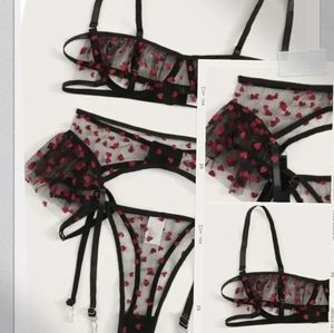 Sweet heart 3 piece Lingerie